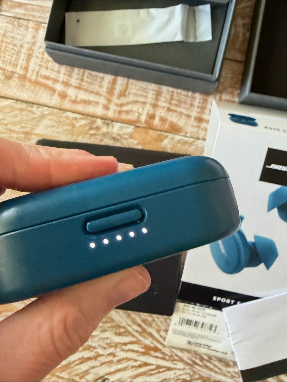 🎧 BOSE Sport Earbuds Baltic Blue Charging Case ONLY w/Org Box & Instructions 🎧 - Picture 5 of 7